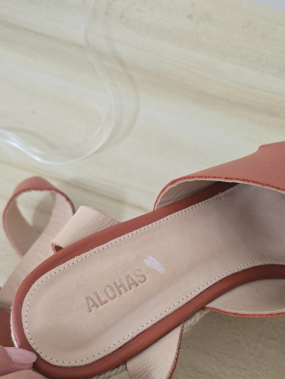 Alohas Lyla Chunky Espadrille Platform Sandals Size 7